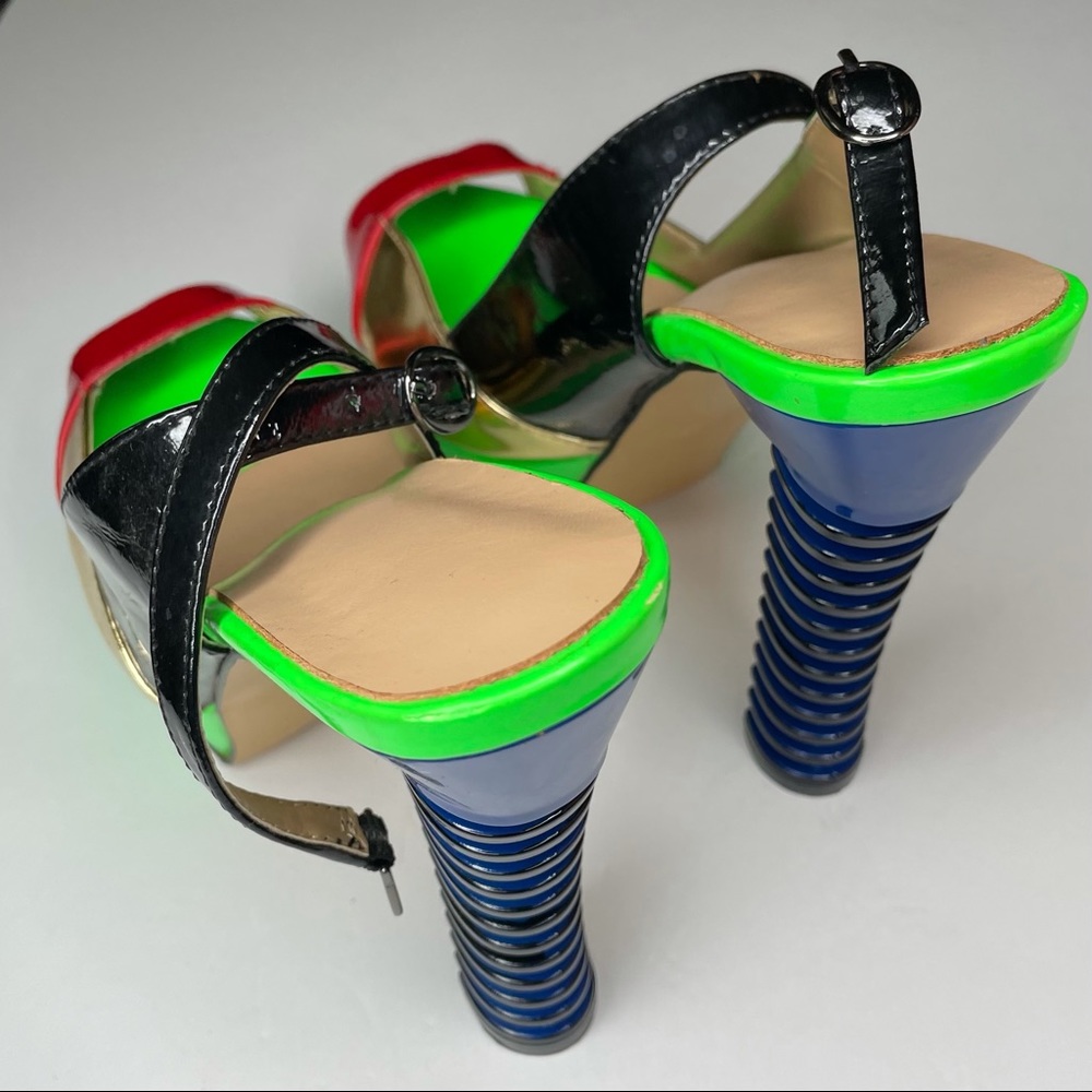Multi Color Platform heels - Picture 2 of 6